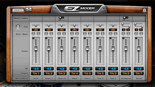 EZdrummer Mixer with Multi Output