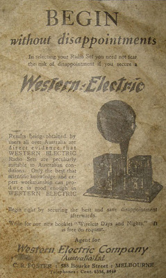 Western Electric Ad